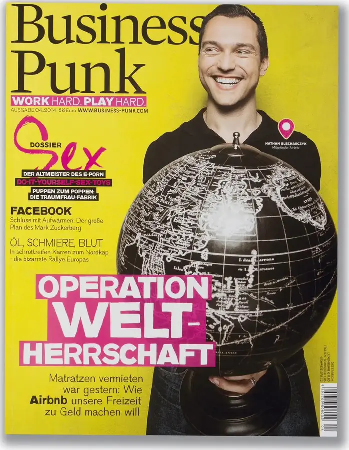 Business Punk , Airbnb, Operation Weltherrschaft, photographed by Christoph Neumann