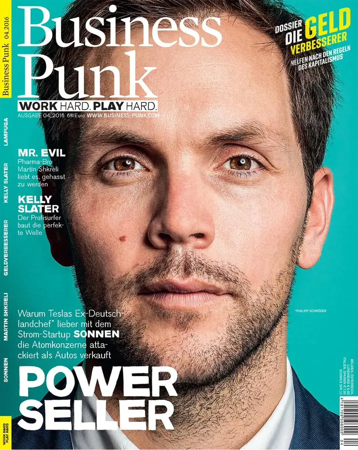 Business Punk , Philipp Schröder, Power Seller, photographed by Christoph Neumann