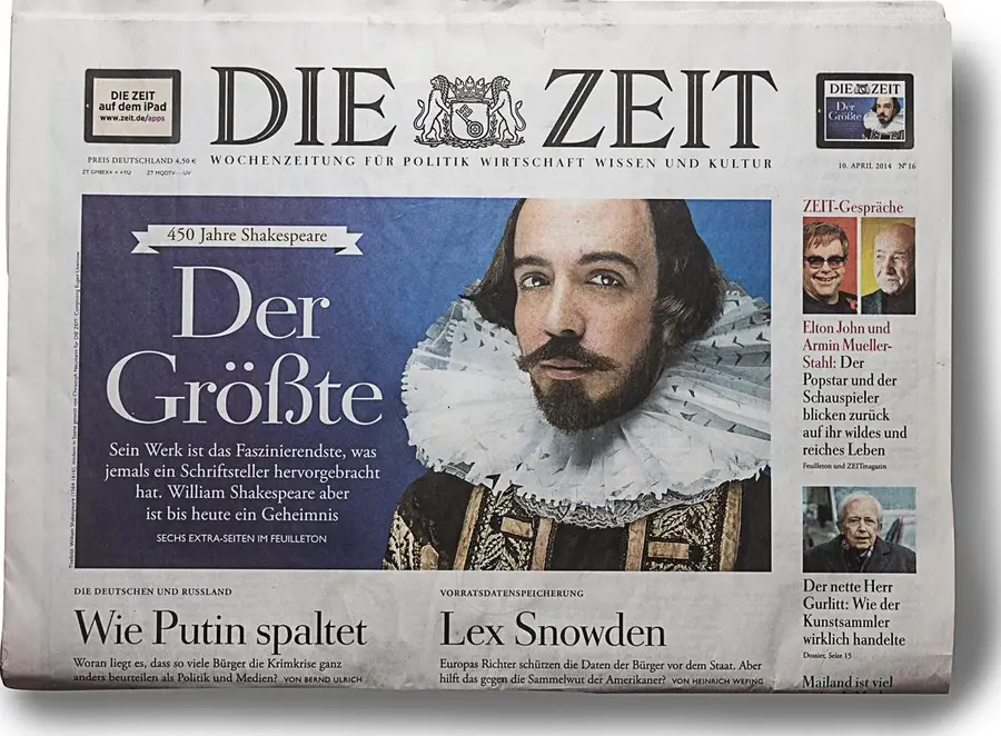 Die Zeit , Der Größte, photographed by Christoph Neumann
