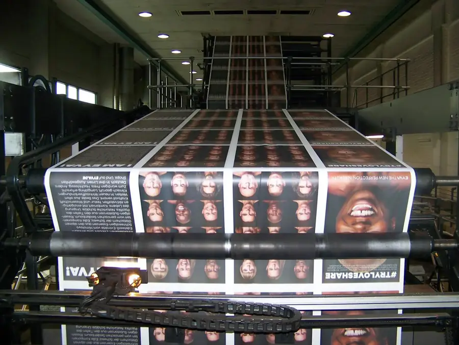 Eyva Magazin , On Press, Printing Process, photographed by Christoph Neumann