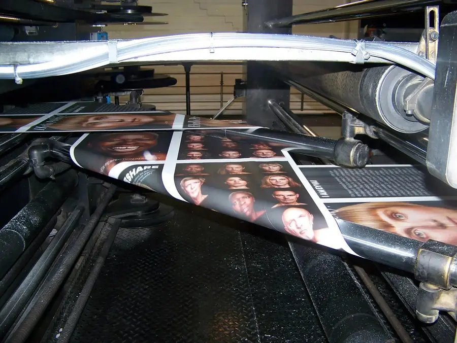 Eyva Magazin , On Press, Printing Process, photographed by Christoph Neumann