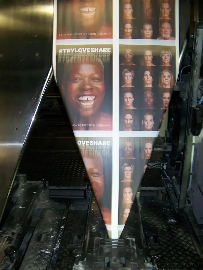 Eyva Magazin , On Press, Printing Process, photographed by Christoph Neumann