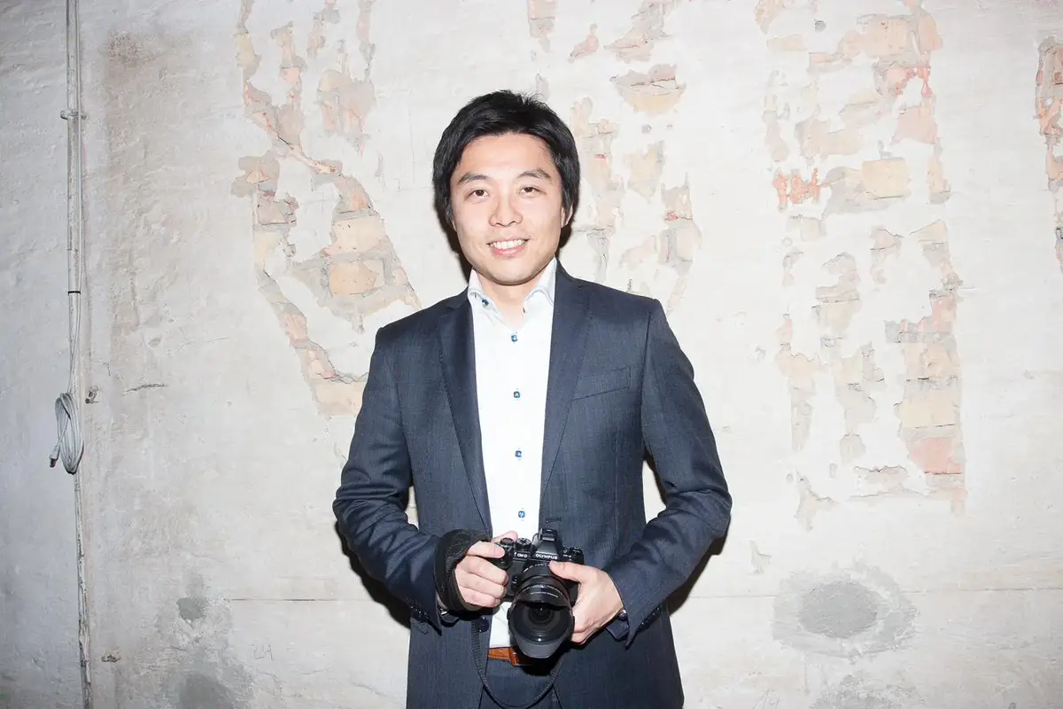 Akihiko Murata, Portrait, photographed for Olympus by photographer Christoph Neumann, Berlin