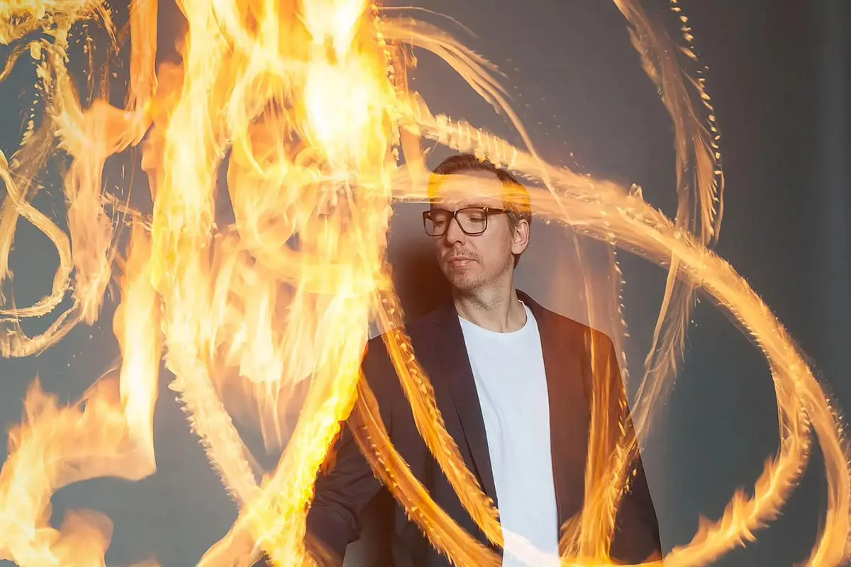 Oliver Schulz, Musician, photographed for Musikexpress by photographer Christoph Neumann, Berlin
