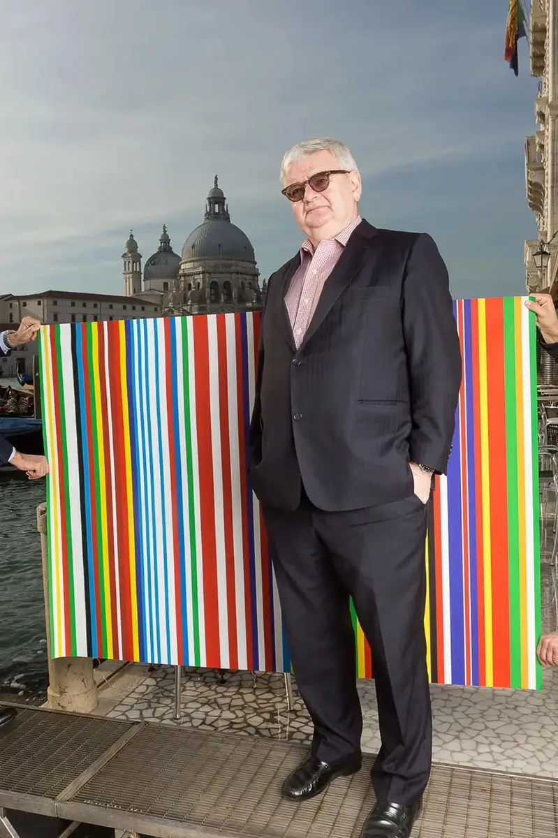 Joschka Fischer, Former Foreign Minister, Venice, photographed for Allianz by photographer Christoph Neumann, Berlin