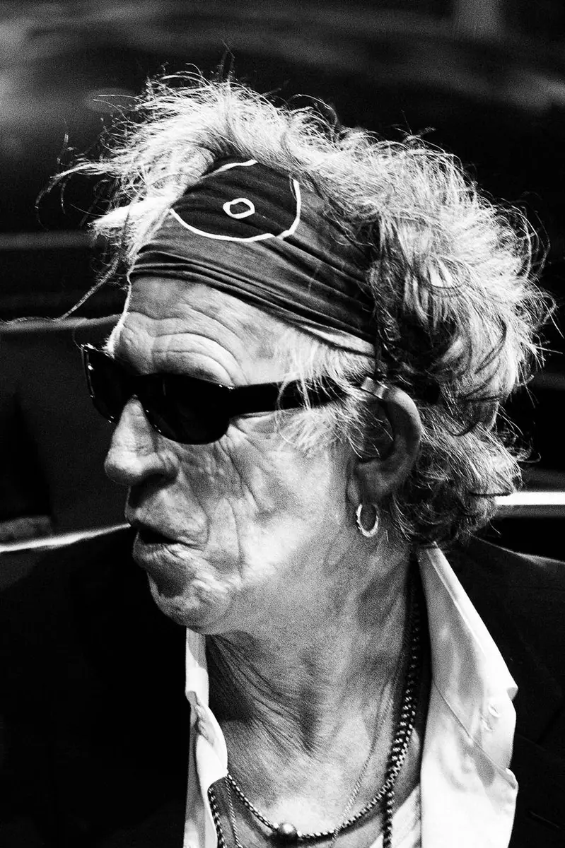 Keith Richards, guitarist of The Rolling Stones, portrait by photographer Christoph Neumann