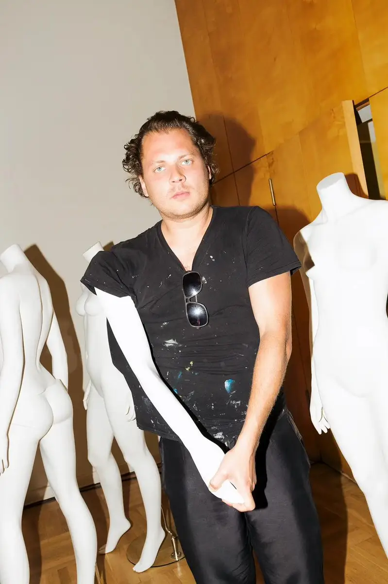 Andreas Golder, Artist, photographed for Vogue by photographer Christoph Neumann, Berlin